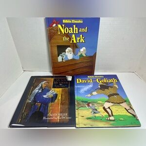 BIBLE CLASSICS BOOKS - NOAH and the ARK/DAVID and GOLIATH) & MY SON, MY SAVIOR